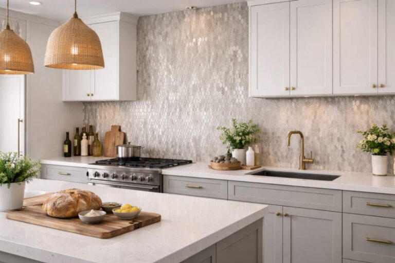 Subway Tiles vs Mosaic Splashback 6 Full-height tiled splashbacks
